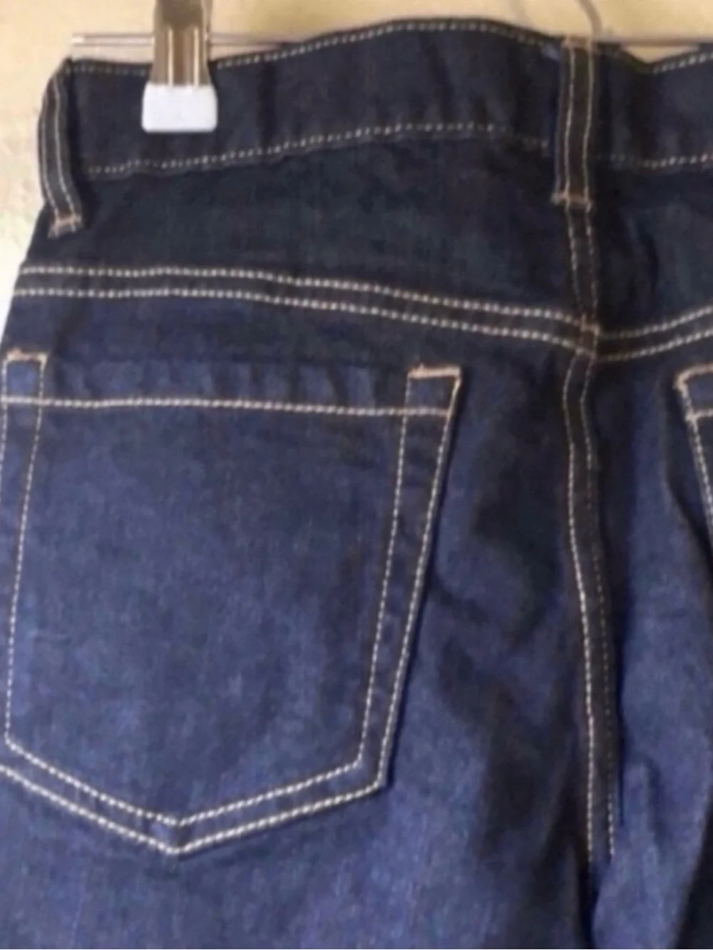 New Old Navy Jeans Boys Dark Wash Athletic Straight Leg Denim Blue Jeans Size 12